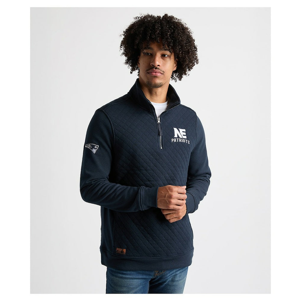 New England Patriots  Charles River x  Franconia Quilted Quarter-Zip Sweatshirt