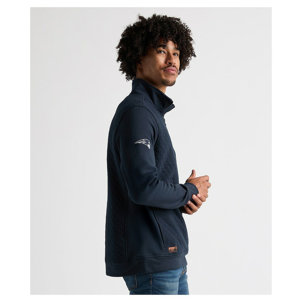 New England Patriots  Charles River x  Franconia Quilted Quarter-Zip Sweatshirt