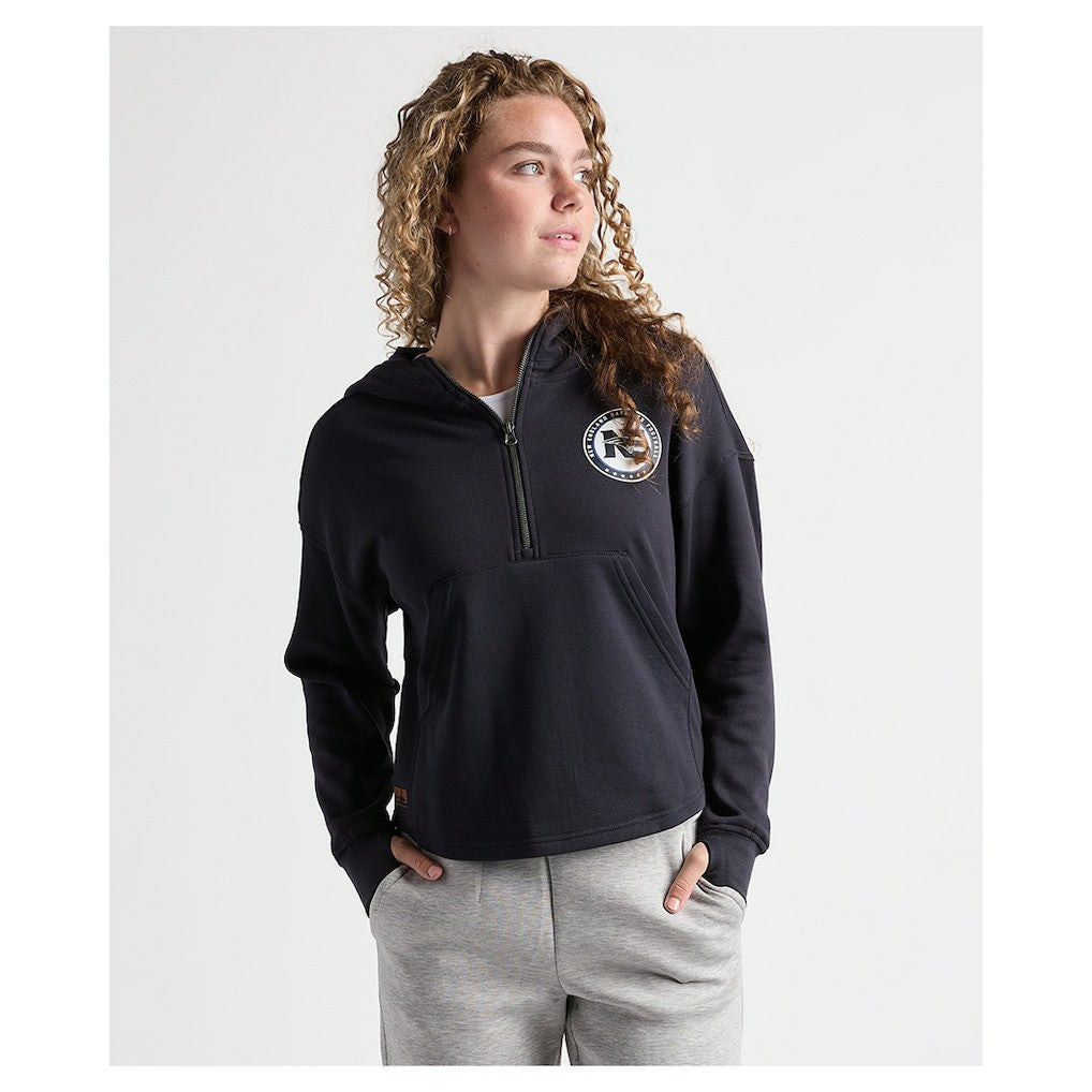 New England Patriots  Charles River x  Women's Willow Fleece Quarter-Zip Hoodie