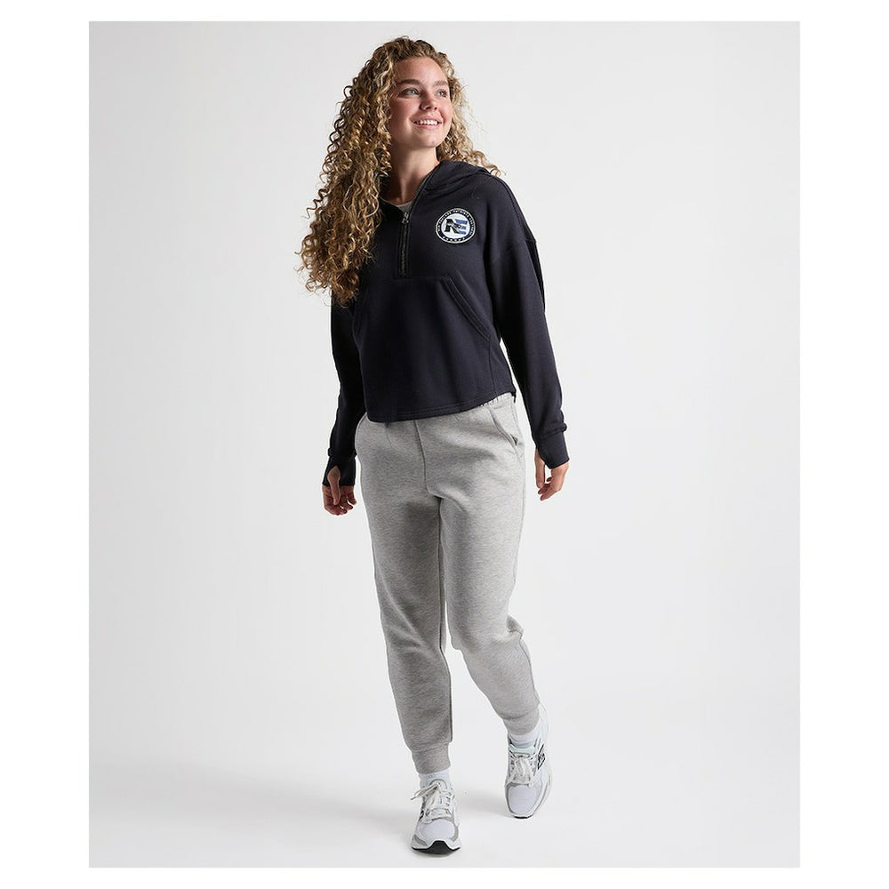 New England Patriots  Charles River x  Women's Willow Fleece Quarter-Zip Hoodie