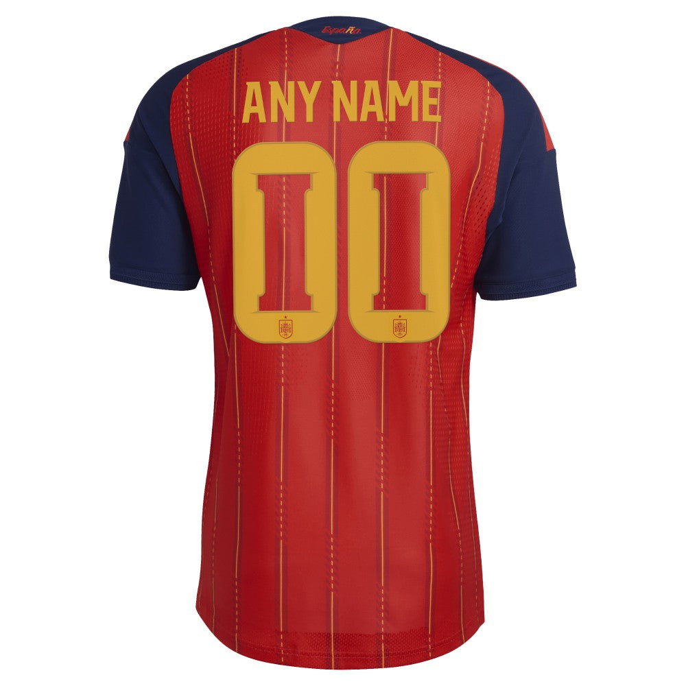 Spain National Team FIFA x World Cup 2026 Home On Field Custom Jersey Red - Adidas