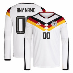 Germany National Team FIFA x World Cup 2026 Home Replica Long Sleeve Custom Jersey White - Adidas