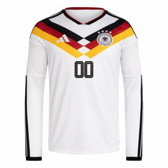 Germany National Team FIFA x World Cup 2026 Home Replica Long Sleeve Custom Jersey White - Adidas