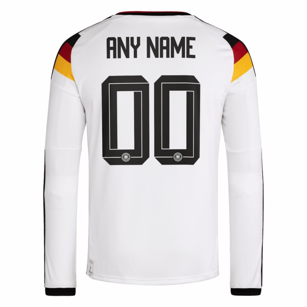 Germany National Team FIFA x World Cup 2026 Home Replica Long Sleeve Custom Jersey White - Adidas
