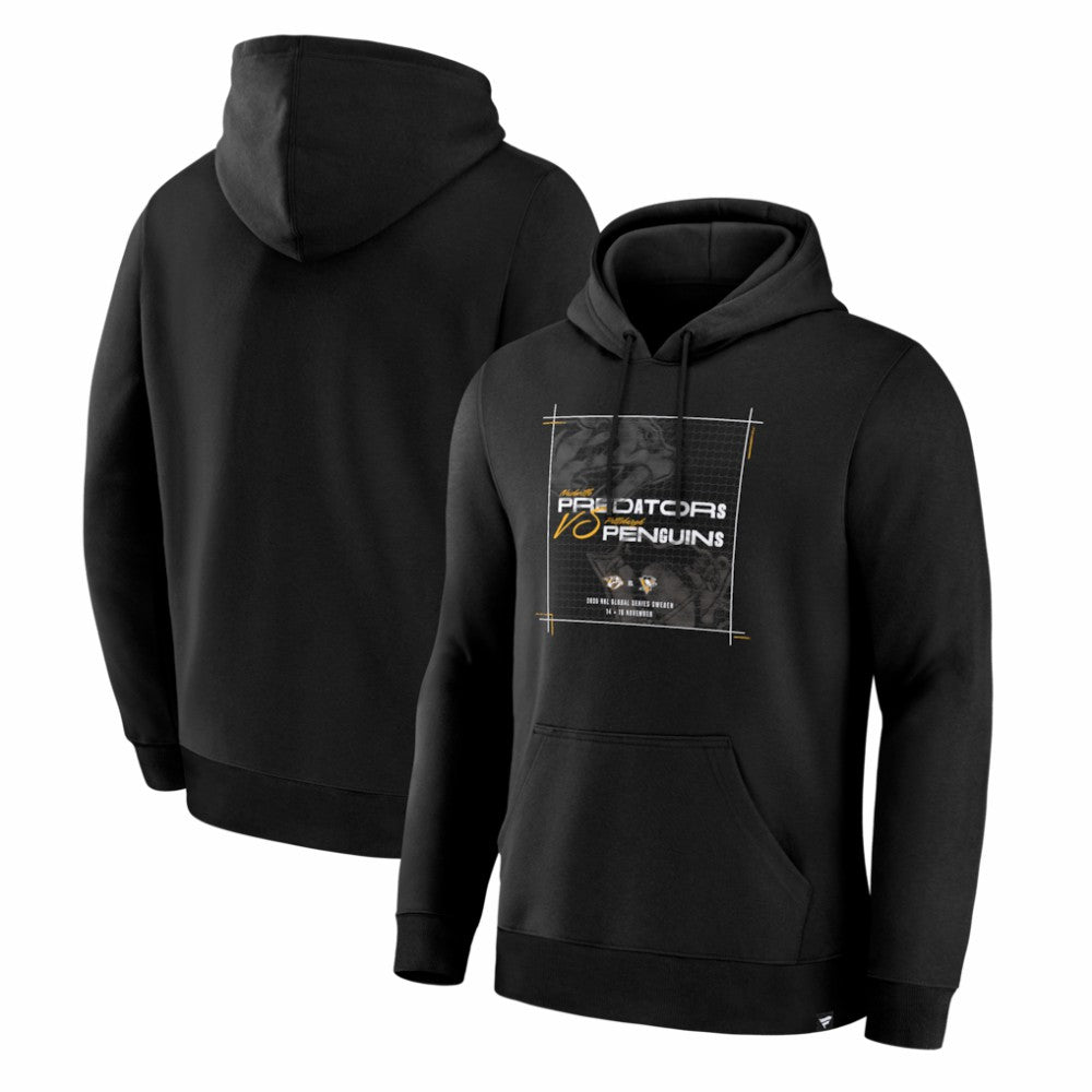Nashville Predators vs. Pittsburgh Penguins 2025 NHL Global Series Matchup Legacy Hoodie Sale