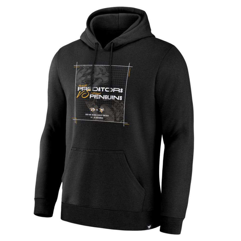 Nashville Predators vs. Pittsburgh Penguins 2025 NHL Global Series Matchup Legacy Hoodie Sale