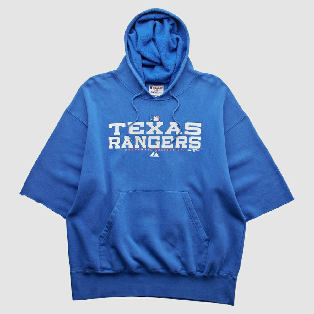 Texas Rangers Majestic 2000s Hooded Pullover Sweatshirt | MLB Sale