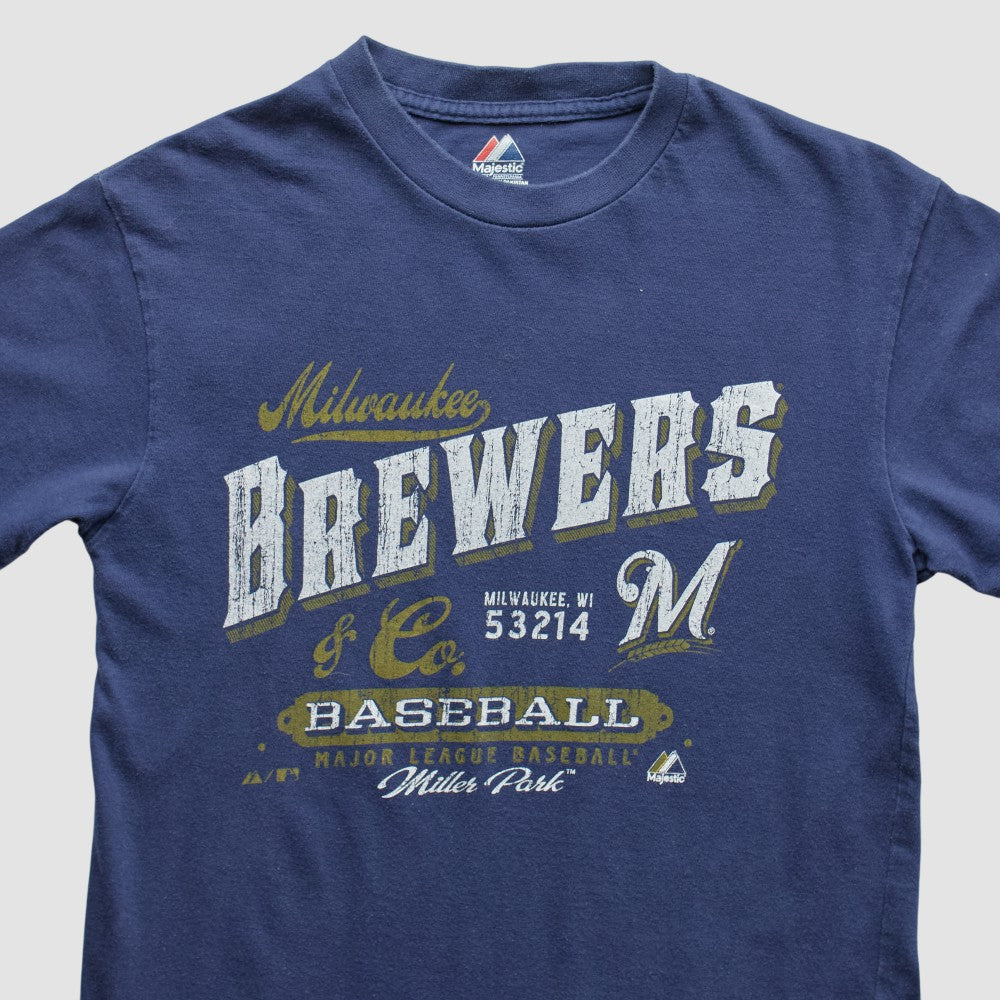 Milwaukee Brewers Majestic 2010s T-shirt | MLB For sale