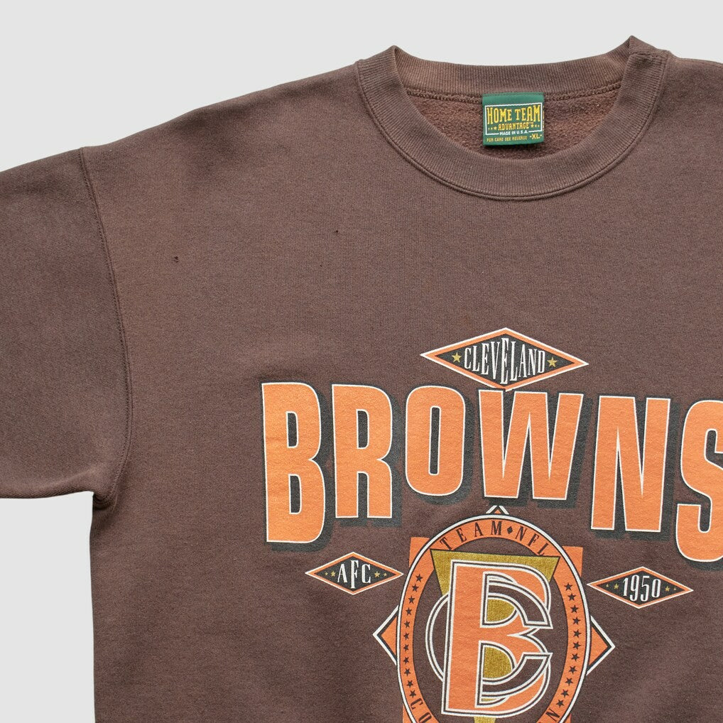 Cleveland Browns Fanatics Home Team Advantage 90s Sweatshirt