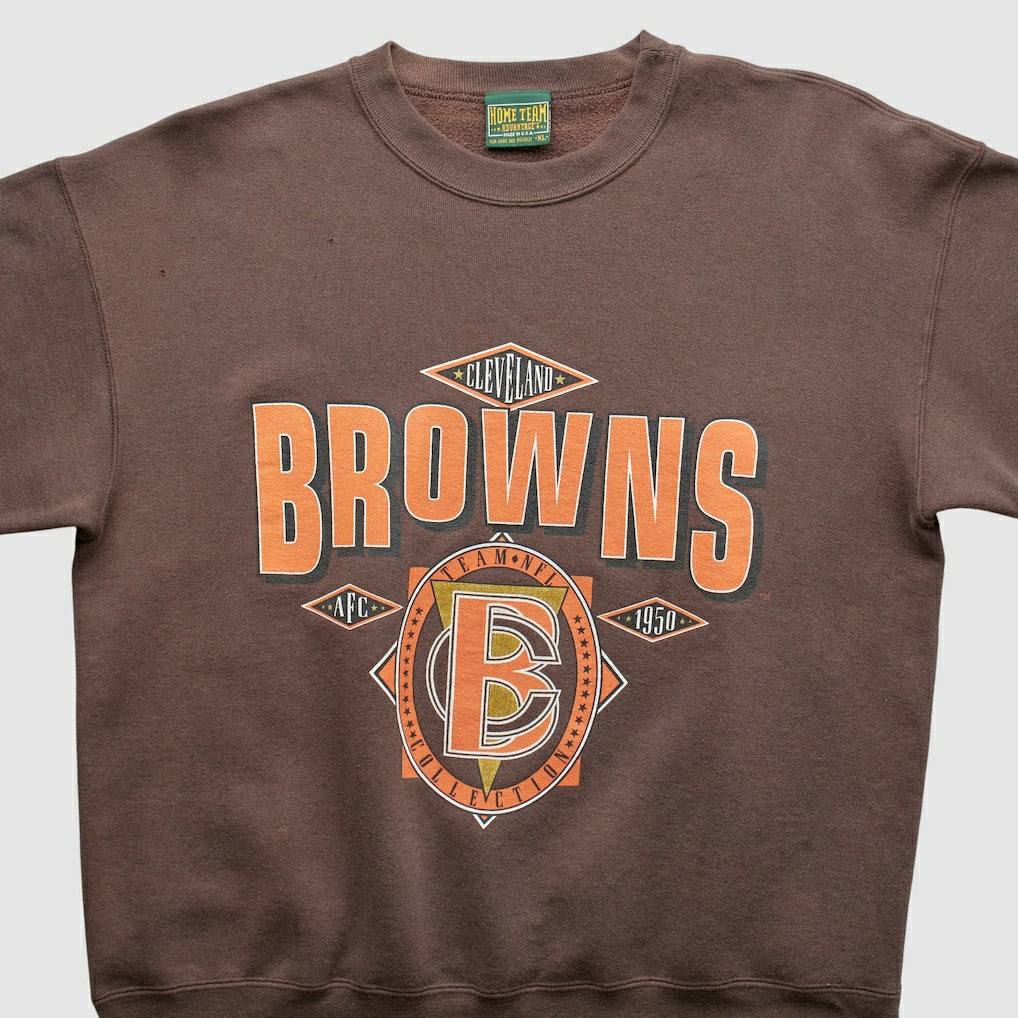 Cleveland Browns Fanatics Home Team Advantage 90s Sweatshirt