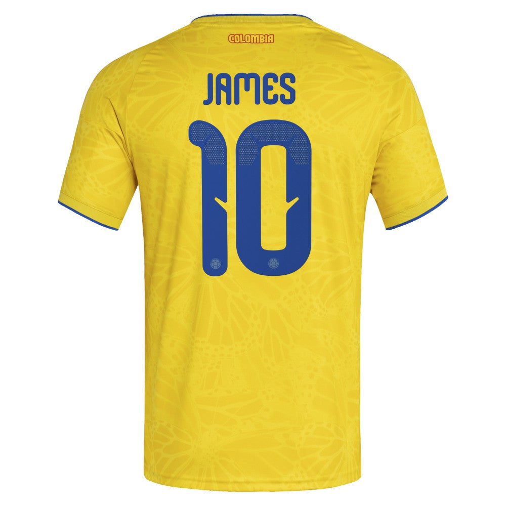 James Rodriguez Colombia National Team 2026 Home Replica Jersey Yellow - Adidas