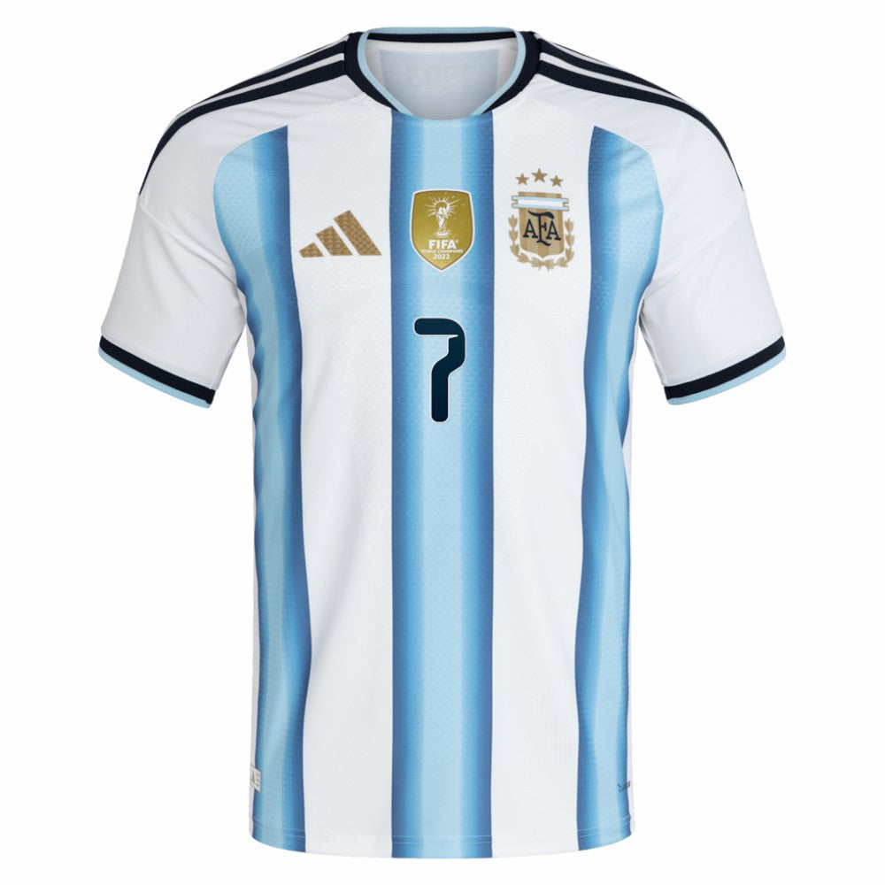 Rodrigo De Paul Argentina National Team 2026 Home Jersey White - Adidas