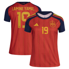 Lamine Yamal Spain National Team Women's 2026 Home Replica Jersey Red - Adidas