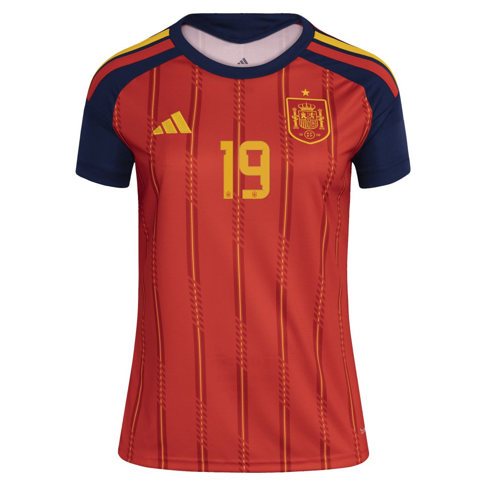 Lamine Yamal Spain National Team Women's 2026 Home Replica Jersey Red - Adidas