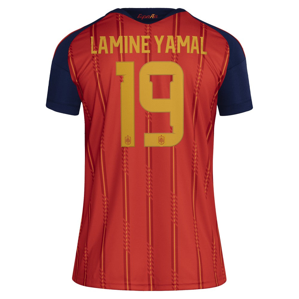 Lamine Yamal Spain National Team Women's 2026 Home Replica Jersey Red - Adidas