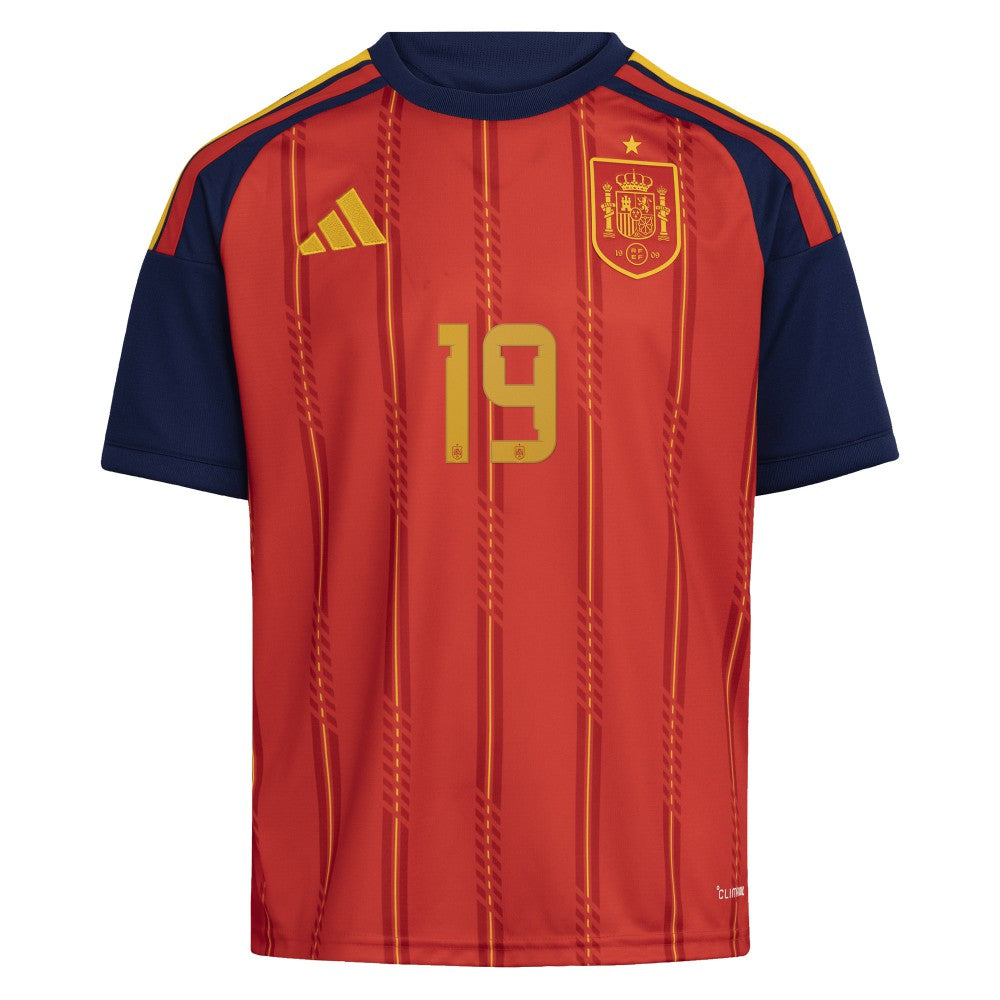 Lamine Yamal Spain National Team Youth 2026 Home Replica Jersey Red - Adidas