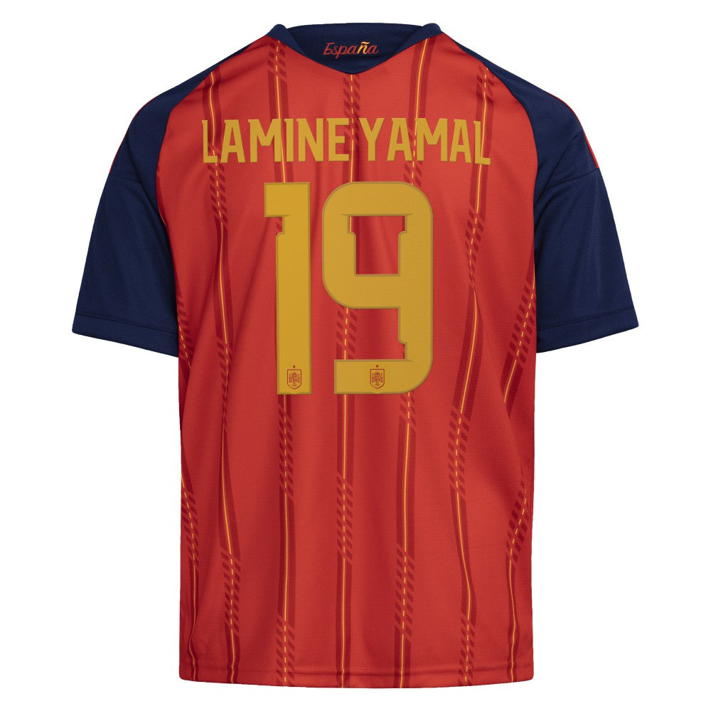 Lamine Yamal Spain National Team Youth 2026 Home Replica Jersey Red - Adidas