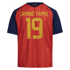 Lamine Yamal Spain National Team Youth 2026 Home Replica Jersey Red - Adidas