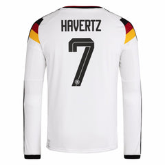 Kai Havertz Germany National Team 2026 Home Replica Long Sleeve Jersey White - Adidas