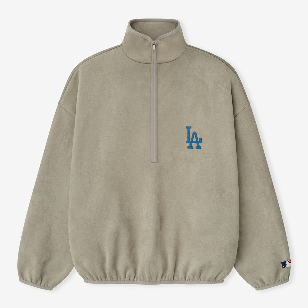 Los Angeles Dodgers Fear of God x MLB Unisex Modern Suede Half-Zip Jacket | MLB US