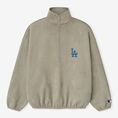 Los Angeles Dodgers Fear of God x MLB Unisex Modern Suede Half-Zip Jacket | MLB US