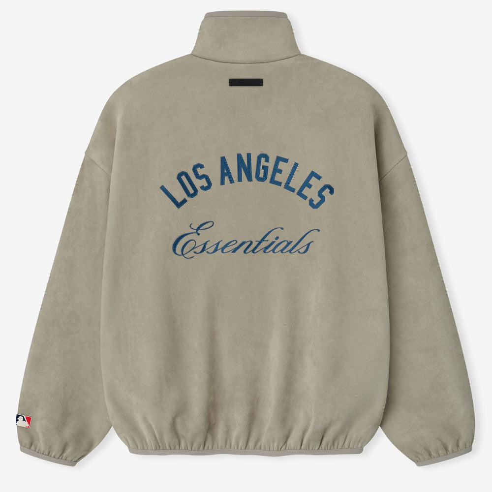 Los Angeles Dodgers Fear of God x MLB Unisex Modern Suede Half-Zip Jacket | MLB US