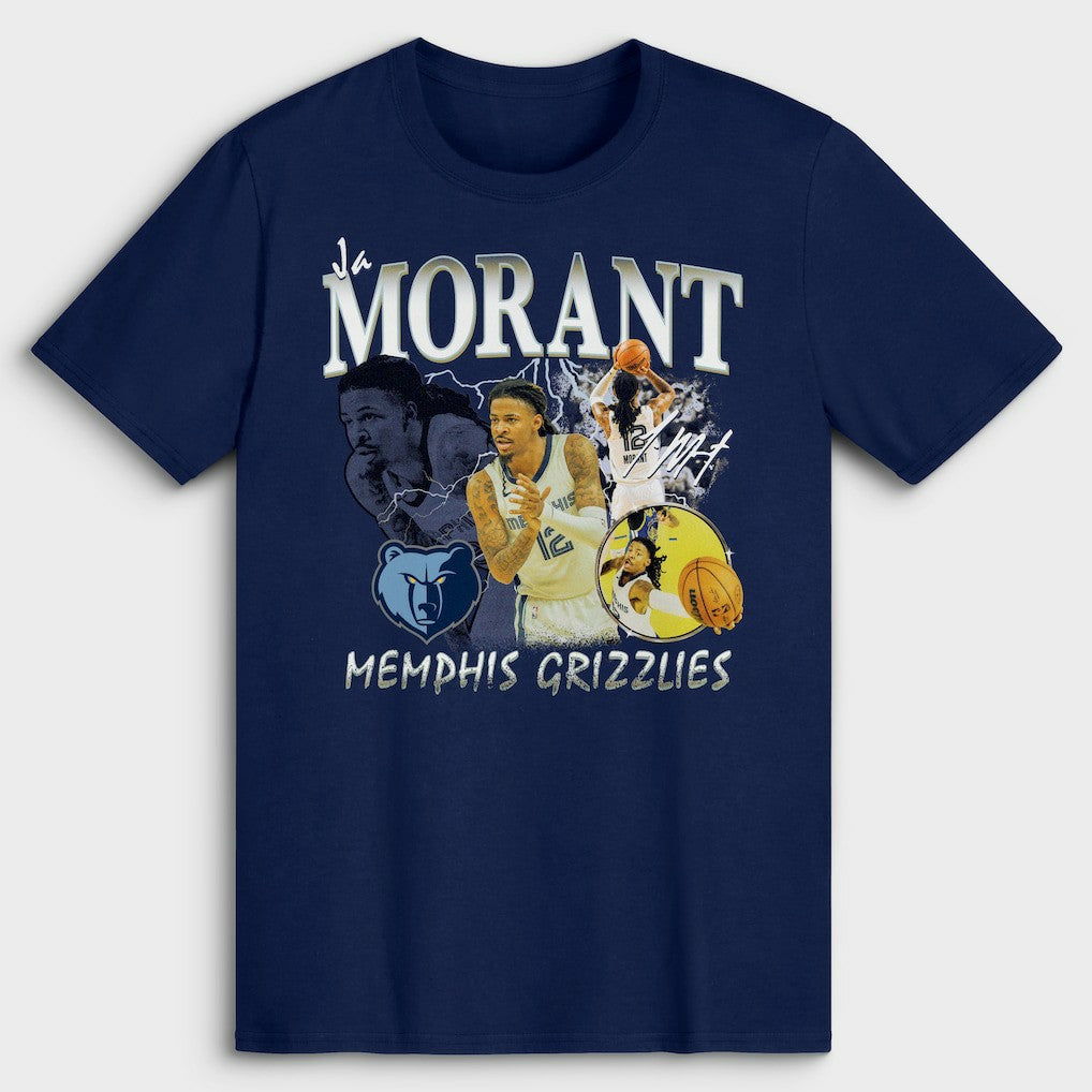 Ja Morant Memphis Grizzlies Player Collage T-Shirt Outlet