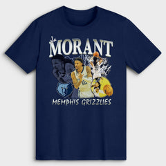 Ja Morant Memphis Grizzlies Player Collage T-Shirt Outlet