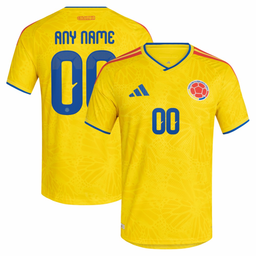 Colombia National Team FIFA x World Cup 2026 Home On Field Custom Jersey Yellow - Adidas