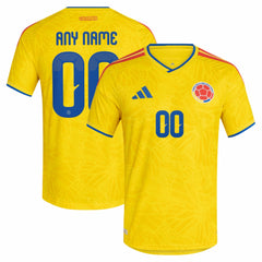 Colombia National Team FIFA x World Cup 2026 Home On Field Custom Jersey Yellow - Adidas