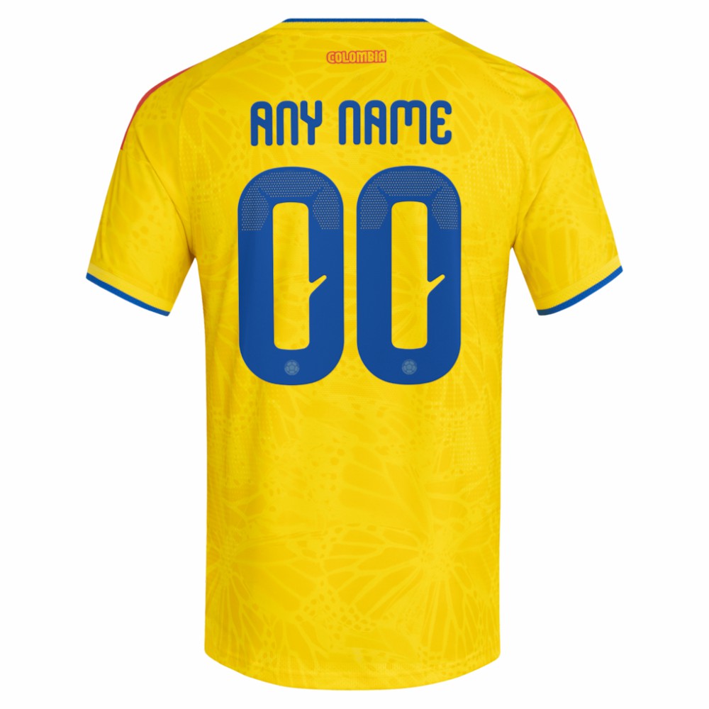 Colombia National Team FIFA x World Cup 2026 Home On Field Custom Jersey Yellow - Adidas