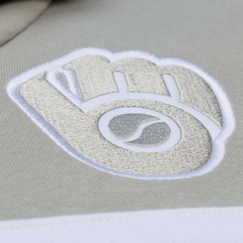 Milwaukee Brewers Mitchell & Ness Cooperstown Collection Thunderstorm Head Coach Hoodie | MLB US