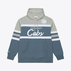 Chicago Cubs Mitchell & Ness Cooperstown Collection Thunderstorm Head Coach Hoodie | MLB Sale