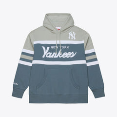 New York Yankees Mitchell & Ness Cooperstown Collection Thunderstorm Head Coach Hoodie | MLB Shop