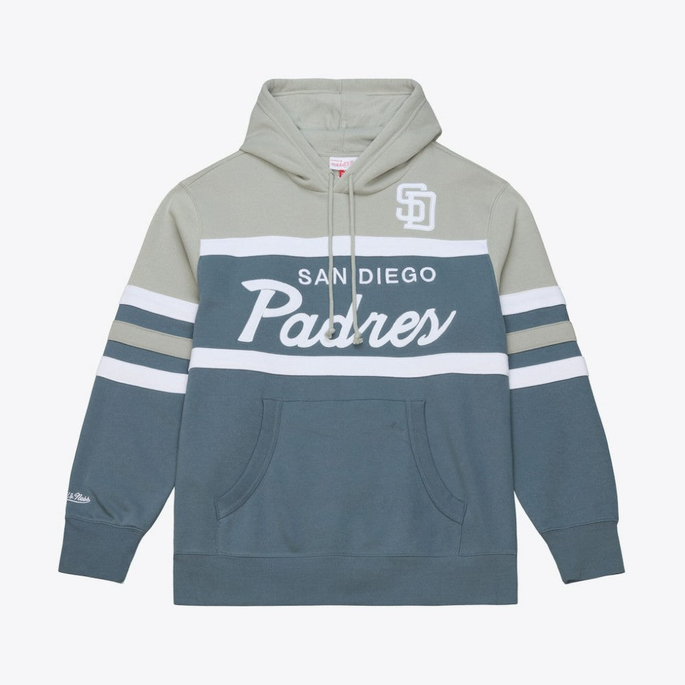 San Diego Padres Mitchell & Ness Cooperstown Collection Thunderstorm Head Coach Hoodie | MLB New