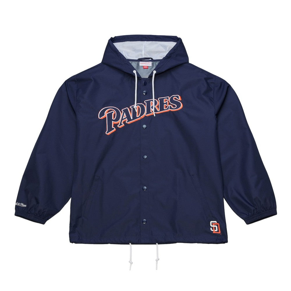 San Diego Padres Mitchell & Ness Full-Snap Hooded Coaches Jacket | MLB On Sale