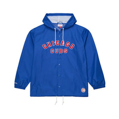 Chicago Cubs Mitchell & Ness Full-Snap Hooded Coaches Jacket | MLB Discount