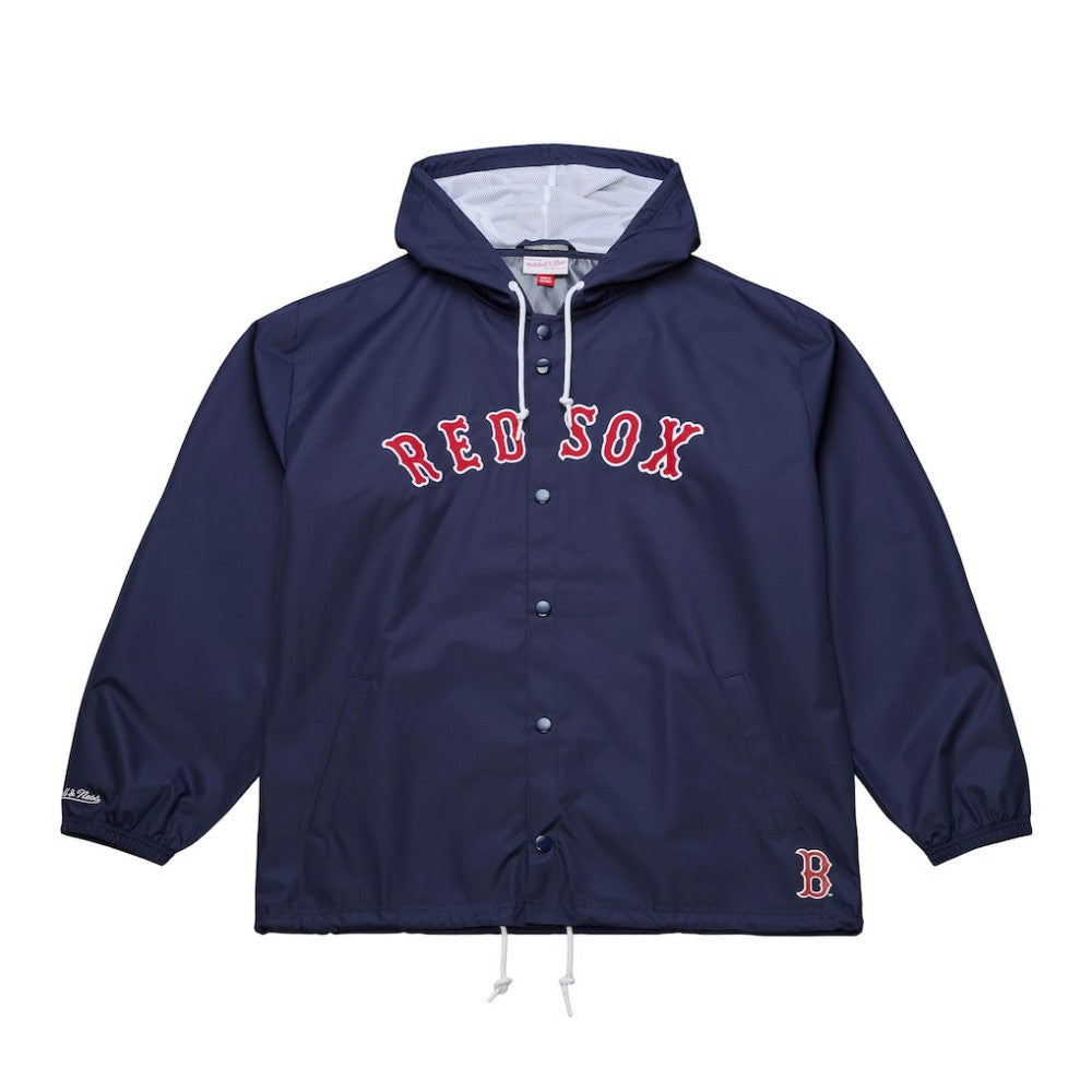 Boston Red Sox Mitchell & Ness Full-Snap Hooded Coaches Jacket | MLB Shop