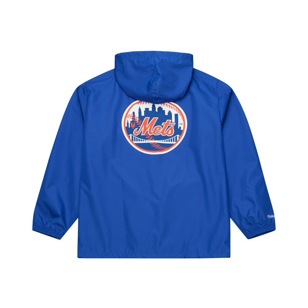 New York Mets Mitchell & Ness Full-Snap Hooded Coaches Jacket | MLB New
