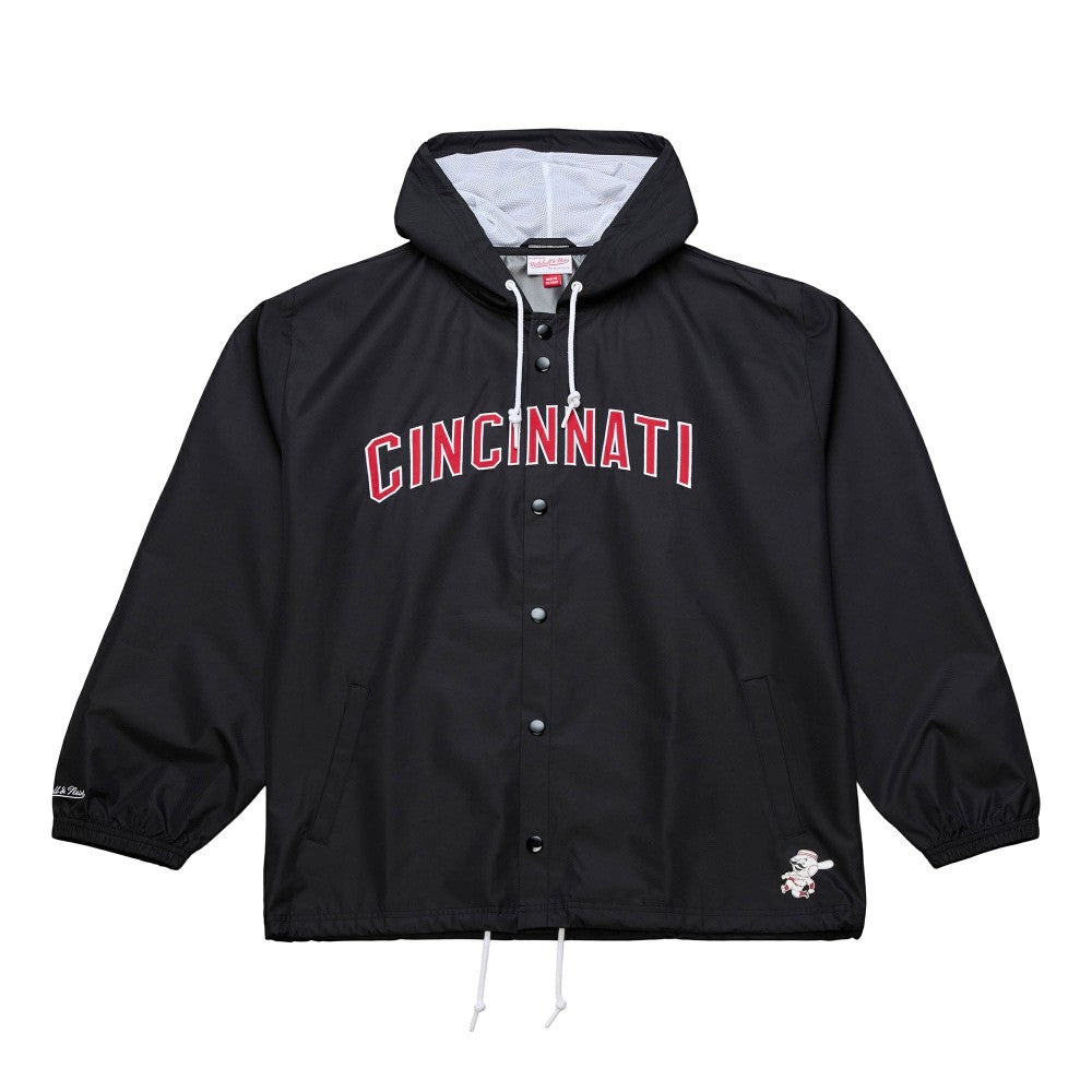 Cincinnati Reds Mitchell & Ness Full-Snap Hooded Coaches Jacket | MLB Online