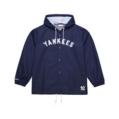 New York Yankees Mitchell & Ness Full-Snap Hooded Coaches Jacket | MLB Sale