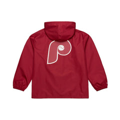Philadelphia Phillies Mitchell & Ness Full-Snap Hooded Coaches Jacket | MLB Outlet