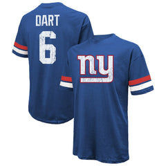 New York Giants  Jaxson Dart  Majestic Threads Oversized T-Shirt