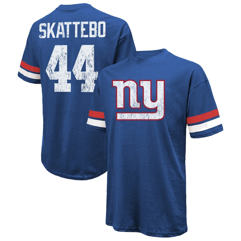 New York Giants  Cam Skattebo  Majestic Threads Oversized T-Shirt