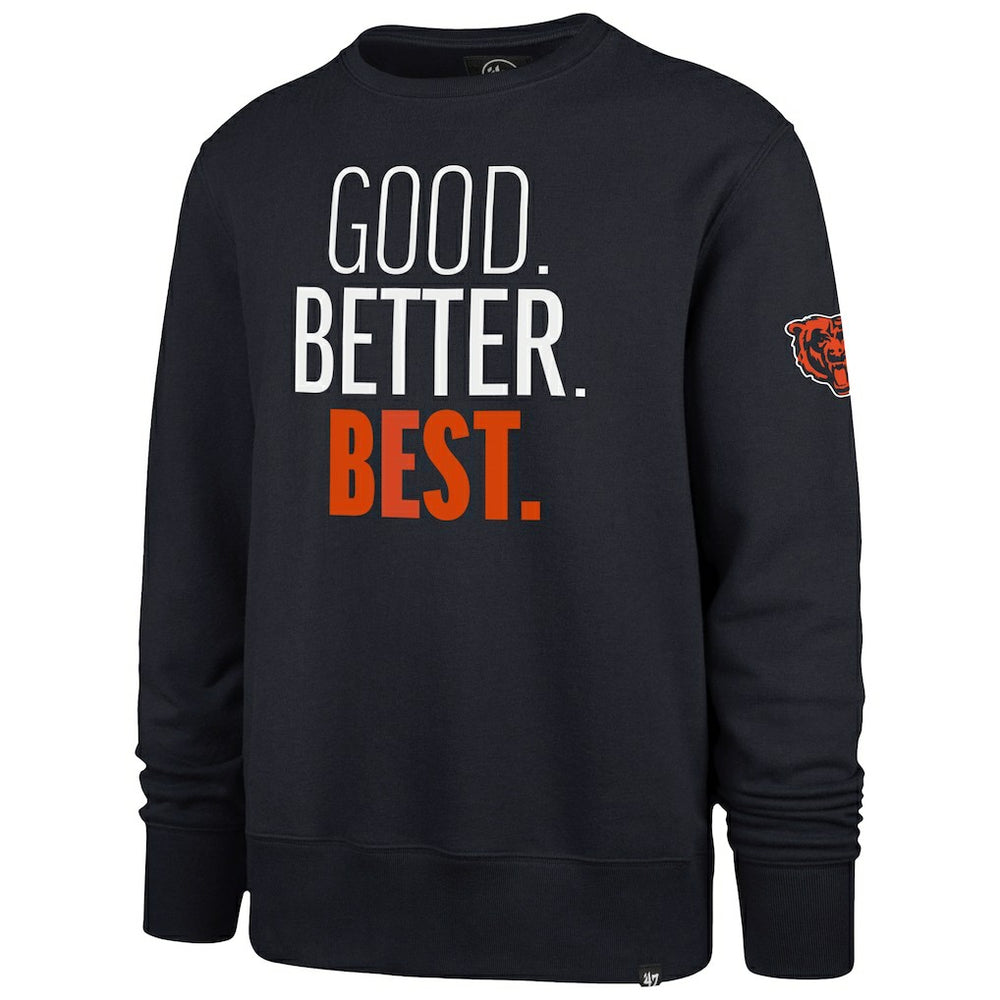 Chicago Bears 47 brand '47 Good. Better. Best. Headline Sweatshirt