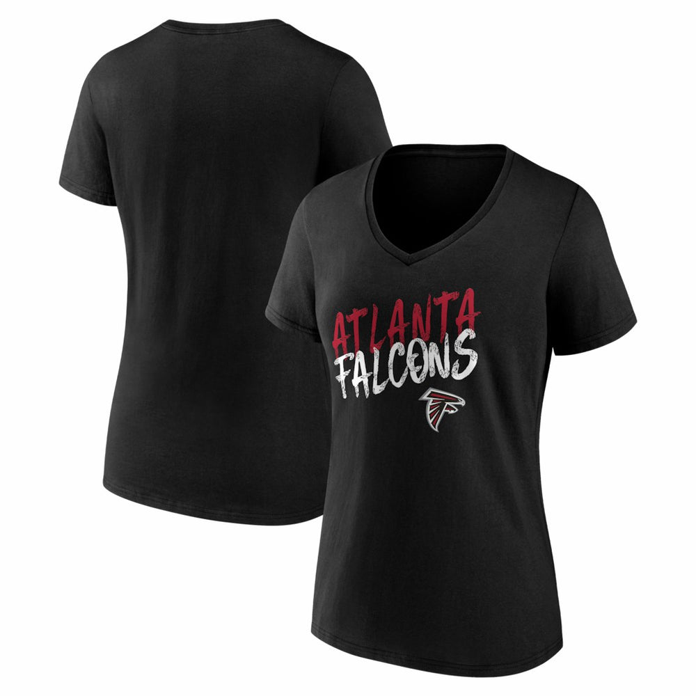 Atlanta Falcons  Women's Hustle V-Neck T-Shirt