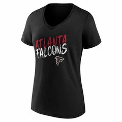 Atlanta Falcons  Women's Hustle V-Neck T-Shirt