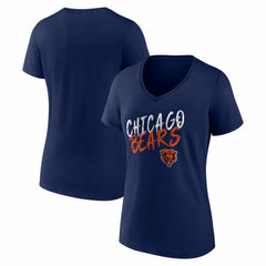 Chicago Bears  Women's Hustle V-Neck T-Shirt