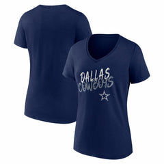Dallas Cowboys  Women's Hustle V-Neck T-Shirt