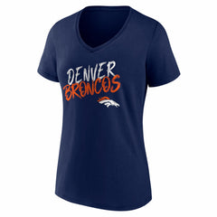 Denver Broncos  Women's Hustle V-Neck T-Shirt